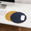 Round mouse pad small single double-sided solid color computer office game girls' desk pad anti slip mouse pad customization