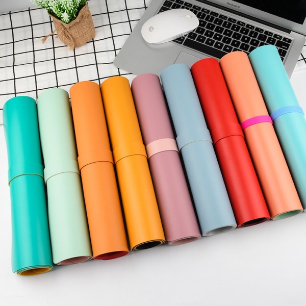 Manufacturers promote super large office table mat fixed color map PU leather waterproof mat student writing computer keyboard mouse pad