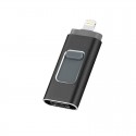 Factory direct selling mobile phone USB flash disk 3.0 Android computer three in one expansion encrypted mobile phone USB flash disk 128GB gift USB flash disk