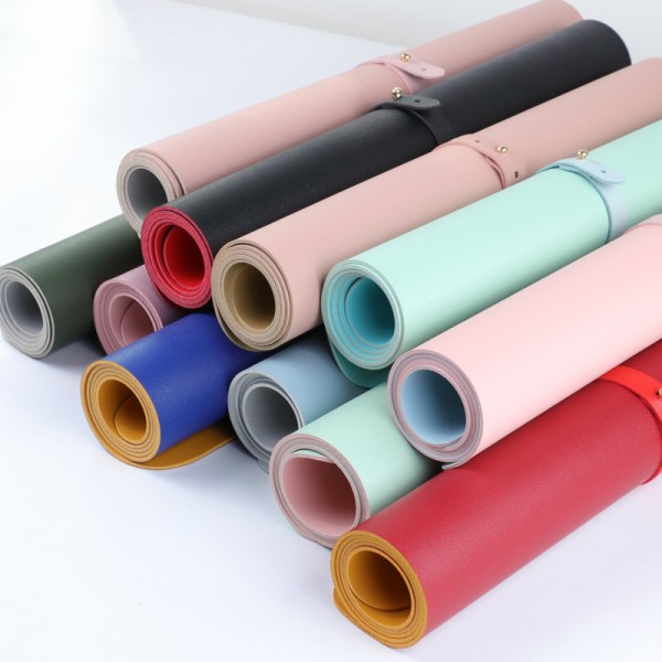 Leather mouse pad cross border leather mouse pad large waterproof desk pad student writing pad anti scald dining table pad