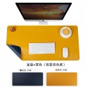 Wholesale leather mouse pad ordering pattern logo super large leather writing pad office computer keyboard desk pad