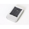 Foreign trade 8g16g key chain metal U disk 32g64g mountaineering buckle leather case fashion gift U disk custom logo