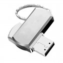 Rotary USB flash disk lettering Logo Metal gift 8g rotary car USB flash disk 16g32g64g car USB flash disk 128G