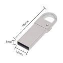 [xingtaiyuan] metal key chain USB flash disk customized key chain metal USB flash disk logo laser engraving USB flash disk