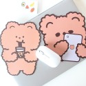 Ins soft chocolate bear mouse pad small laptop office cartoon student creativity