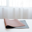 Amazon double-sided two-color PU Leather Desk Mat large mouse game mat learning desk mat