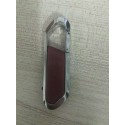 Foreign trade 8g16g key chain metal U disk 32g64g mountaineering buckle leather case fashion gift U disk custom logo