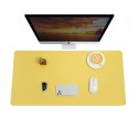 Wholesale leather mouse pad ordering pattern logo super large leather writing pad office computer keyboard desk pad