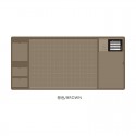 Ins retro multifunctional business office household waterproof large computer desk pad Pu mouse pad