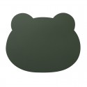 Wholesale silicone mouse pad leather mouse creative bear head mouse pad game pad business desk pad factory straight