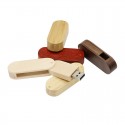 Maple USB flash disk bamboo wooden USB flash disk rotary USB flash disk 8g16g gift USB flash disk high-end custom logo