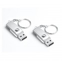 Rotary USB flash disk lettering Logo Metal gift 8g rotary car USB flash disk 16g32g64g car USB flash disk 128G