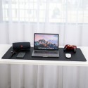 Amazon double-sided two-color PU Leather Desk Mat large mouse game mat learning desk mat