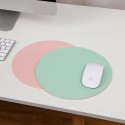 Round mouse pad small single double-sided solid color computer office game girls' desk pad anti slip mouse pad customization