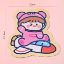 Cute cartoon girl heart ins mouse pad office game desktop notebook non slip pad creative Mini Table Pad