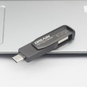 Cross border direct supply disainttype-c mobile phone USB 3 1. One high-speed USB flash disk metal rotation