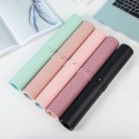 Manufacturer waterproof leather computer mouse pad large desk pad keyboard desk pad logo pattern