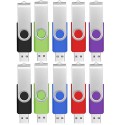 USB flash disk wholesale rotary USB flash disk logo4g8g64g creative metal USB flash disk bidding cross border business gift USB flash disk