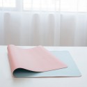 Amazon double-sided two-color PU Leather Desk Mat large mouse game mat learning desk mat
