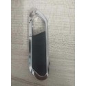 Foreign trade 8g16g key chain metal U disk 32g64g mountaineering buckle leather case fashion gift U disk custom logo