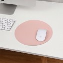 Round mouse pad small single double-sided solid color computer office game girls' desk pad anti slip mouse pad customization