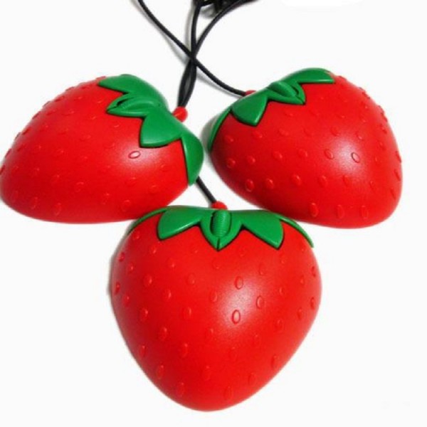 Boutique sweet and lovely strawberry mouse fashion fruit creative Mouse cartoon cable