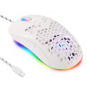Hole hollowed out lightweight e-sports game mouse RGB luminous macro programming 6-key light-off wired mouse in stock