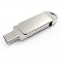 USB flash disk customized wholesale Android mobile phone USB flash disk 32g computer dual-purpose 16g metal 64g double head OTG gift rotation