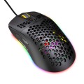 X600rgb luminous macro programming game mouse 6 keys can turn off the light, and supports various game wired mice in stock