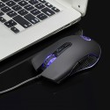 Ywyt can turn off 4-color luminous wired game mouse, E-sports mouse, one button boss, four gear adjustable DPI