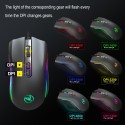 A869hxsj colorful luminous game mouse E-sports wired mouse DPI four gear adjustable 3200dpi