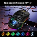 X600rgb luminous macro programming game mouse 6 keys can turn off the light, and supports various game wired mice in stock