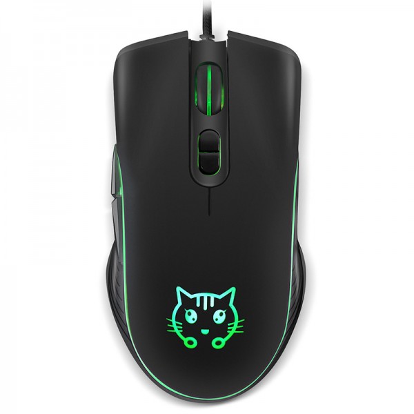 Office home luminous mute DVA cute cartoon male and female students lol Mouse USB cable game mouse