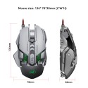New wired mechanical game mouse luminous 7-button macro definition mouse supports gun pressing factory to issue one on behalf