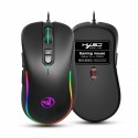 The new RGB luminous wired mouse supports macro programming games, office 6400 adjustable DPI, one from stock