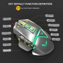 The new 11 key game dazzle color macro programming mouse can be disassembled freely. The breeding block has a comfortable grip and 3200dpi can be adjusted