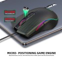 HXSJ new RGB luminous game mouse 4-gear adjustable DPI E-sports office wired mouse laptop desktop