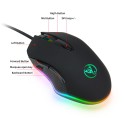 HXSJ new game mouse RGB macro definition mouse 4800dpi ergonomic computer