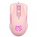 Office home luminous mute DVA cute cartoon male and female students lol Mouse USB cable game mouse