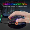 HXSJ new USB wired game mouse 8 buttons support macro definition, 8000dpi can be adjusted and distributed on behalf of one