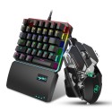 New mechanical game mouse 9-button macro definition color backlight wired mouse 6400dpi one PC