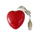 Spot heart mouse wired mouse gift mouse red heart mouse wired USB Optical Mouse
