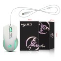 A869hxsj colorful luminous game mouse E-sports wired mouse DPI four gear adjustable 3200dpi