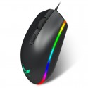 New V6 running lantern office game mouse 3-gear adjustable 1600dpirgb running lantern design dazzling