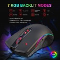 HXSJ new USB wired game mouse supports macro programming 8000dpi adjustable RGB luminous spot generation