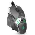 New chicken gun eating wired mouse 7-button programming mechanical game mouse colorful light one on behalf of hair