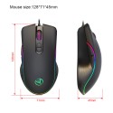 HXSJ new USB wired game mouse supports macro programming 8000dpi adjustable RGB luminous spot generation