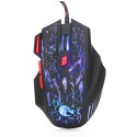 HXSJ water crack colorful luminous game mouse wired mouse 7-button photoelectric mouse USB