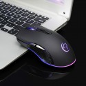 Ywyt can turn off 4-color luminous wired game mouse, E-sports mouse, one button boss, four gear adjustable DPI