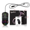 X600rgb luminous macro programming game mouse 6 keys can turn off the light, and supports various game wired mice in stock